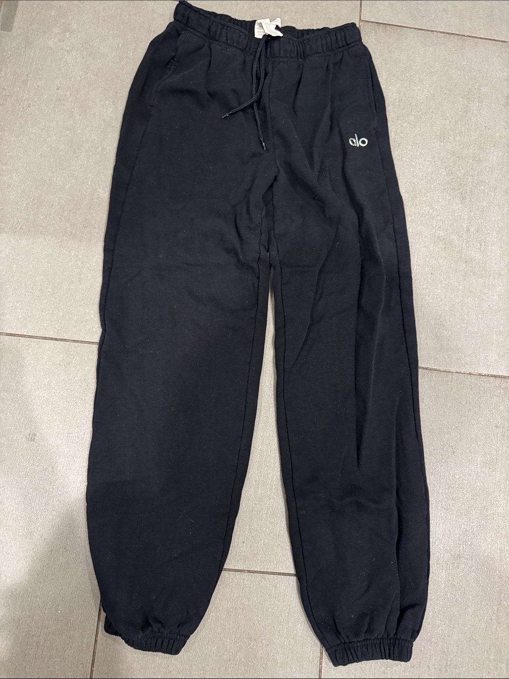 ALO Yoga Women’s SZ XS Black Drawstring Joggers